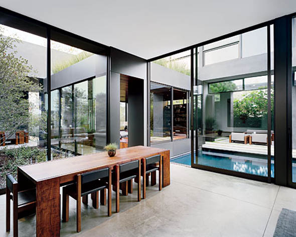 modern interior in residential architecture design