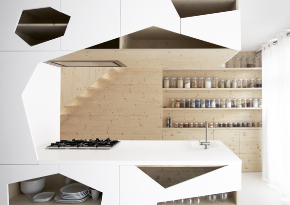 unique modern wooden kitchen interior design
