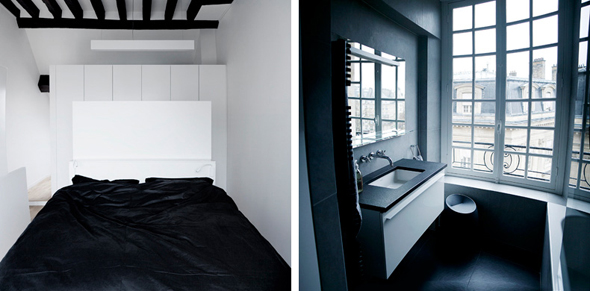 modern black and white interior furniture