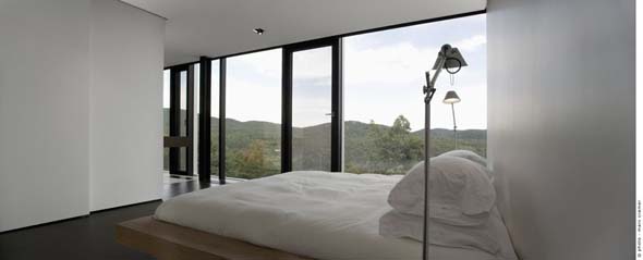 modern bedroom design with stunning view