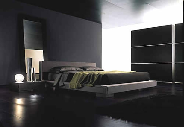 minimalist dark bedroom design inspiration