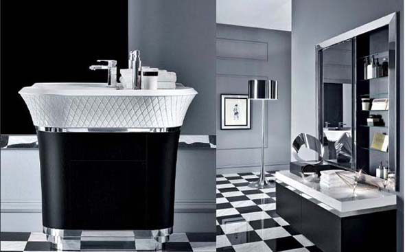 black and white bathroom interior pictures