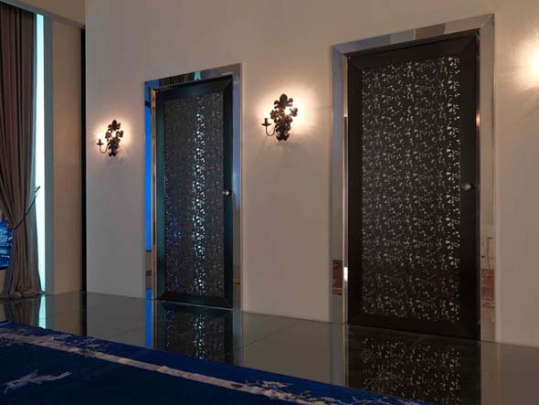 modern stainless steel interior doors design