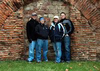 Kyle, Megan, Erika and Tony at Roman Baths in Trier