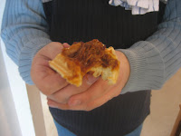 pulled pork on belgian waffle - YUM!