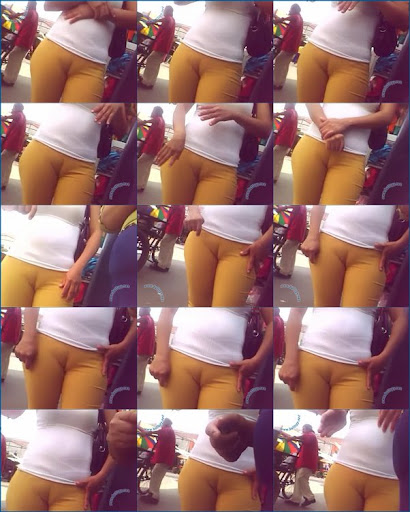 VOYEUR | Capozao marcando a lycra amarela - CAMELTOE