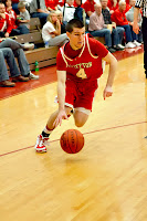 Tyler Breidenbach <br />drives vs St Henry