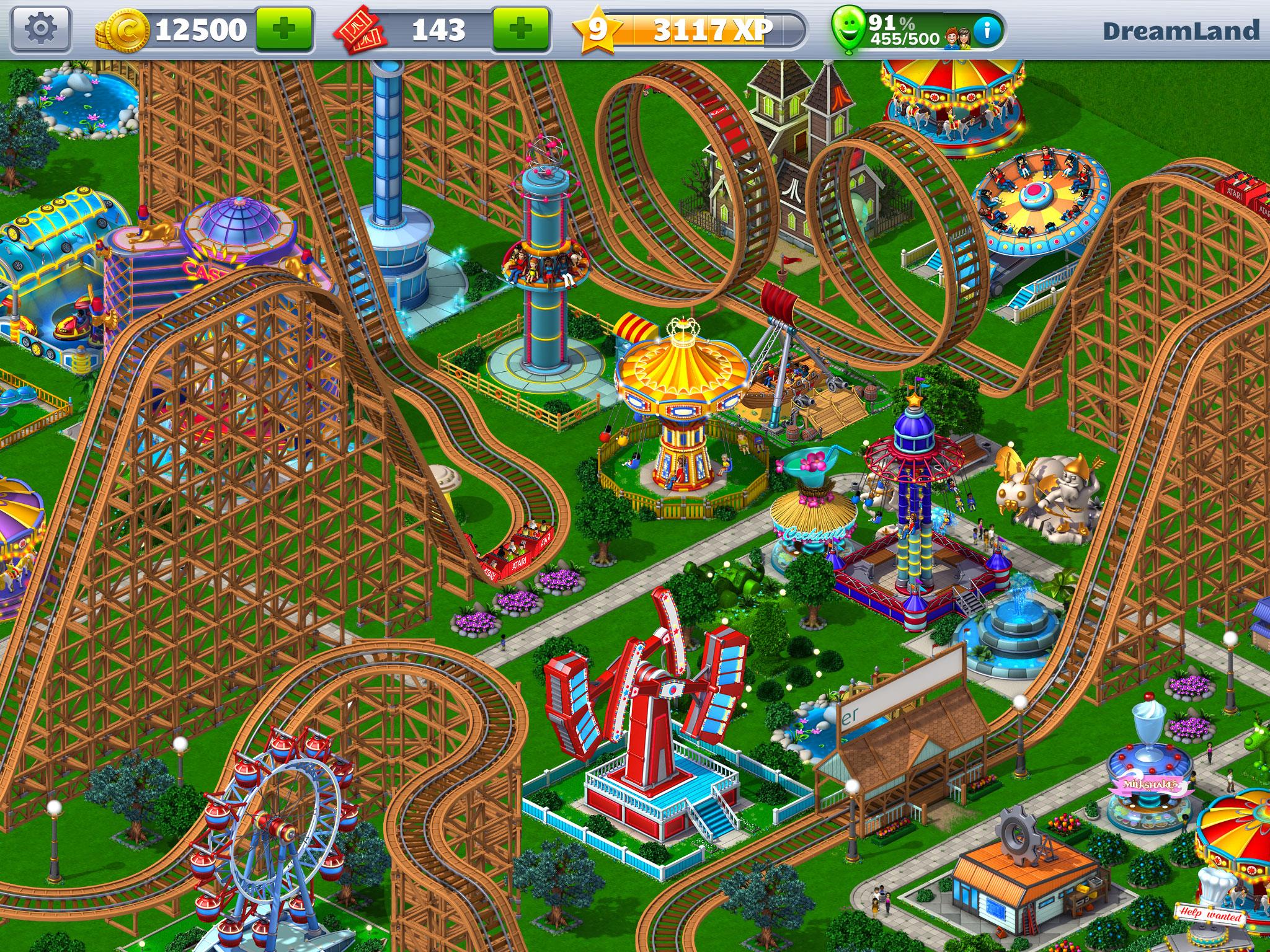 Android application RollerCoaster Tycoon® 4 Mobile screenshort