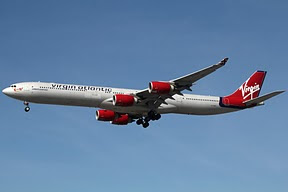 Airbus 340 Virgin Atlantic