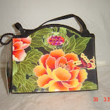 Butterfly Flower Jewel Purse 8" x 6"# 126