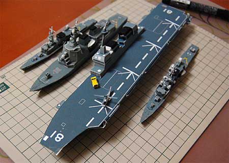 DDH-181 Hyuga Class Helicopter Destroyer Papercraft