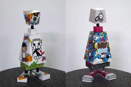 Box Can Paper Toy Series 1 Preview