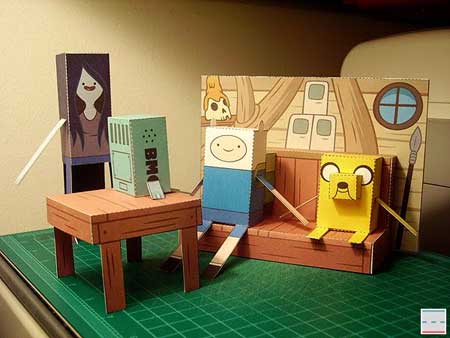 Adventure Time Tree House Papercraft