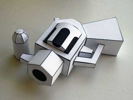 Revolver Paper Toy