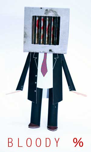 Bloody Percent Paper Toy