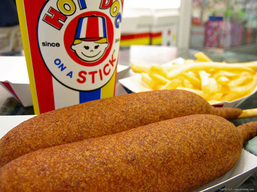 Hot dogs on sticks