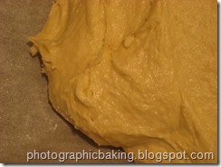 Close up of the dough