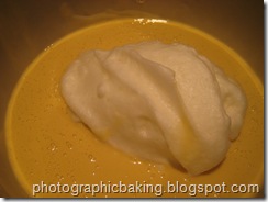 Meringue getting folded in Meringue getting folded in