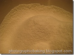 Dry ingredients for the cake