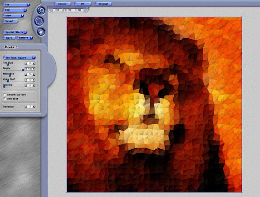 Turn your images into Mosaic photoshop plug-in