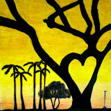 Tree with Heart done by a student at Thousand Cranes Studio