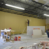 The Gym in progress