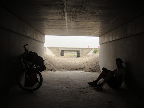 hiding from the wind