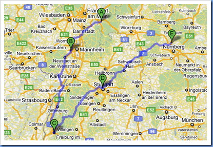 DE Sued West Trip Karte