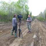 Martin at Lapointe new road access from Hwy 11 in interview with CBC