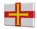 Animated 3D Guernsey flag