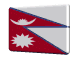Animated 3D Nepal flag
