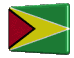 Animated 3D Guyana flag