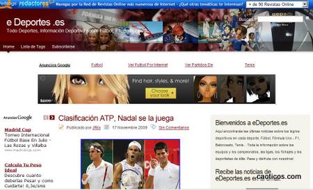 información deportiva