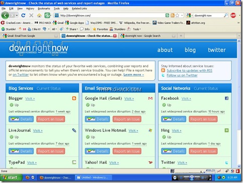 Downright now - Monitoring if your favorite website is down - theprohack.com Downright now - Monitoring if your favorite website is down - theprohack.com