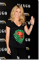 Shakira Mango Unicef Present Charity T Shirts YfI5FrOXlCnl