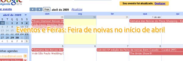 feiras inicio abril Eventos e Feiras: Feira de noivas no início de abril