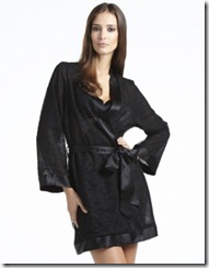 black lace robe