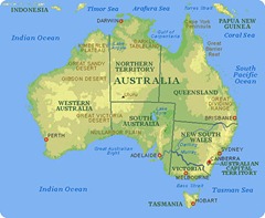 Austrália - Mapa com links