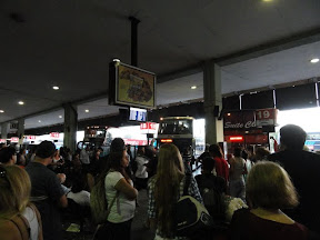 But even in all this chaos the gates were clearly marked and the buses were on time and easy to find.