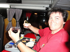 Would you like wine with your bus meal?