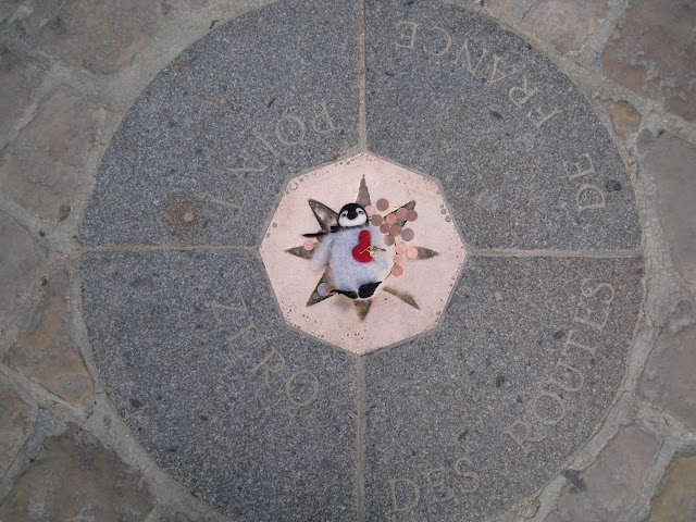 Percy in the dead center of all of France. All route measurements start from this exact point. “Point Zero des Routes de France”