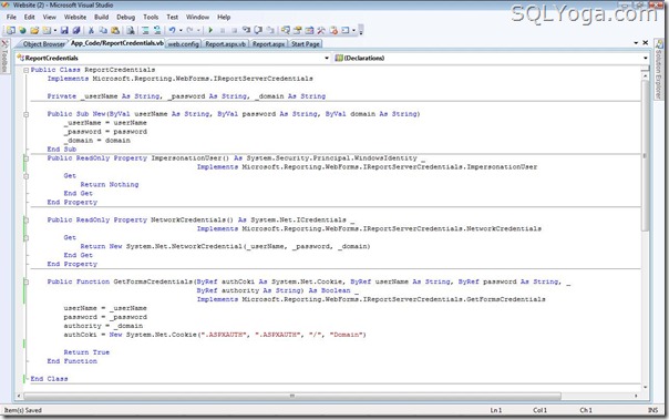 SSRS ReportCredentials (2) SSRS ReportCredentials (2)