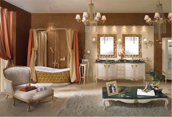 classic glamour bathroom interior decorating design ideas