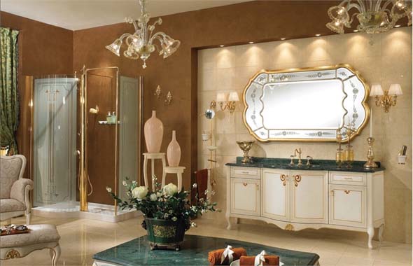 luxury glamour bathroom interior design ideas photo