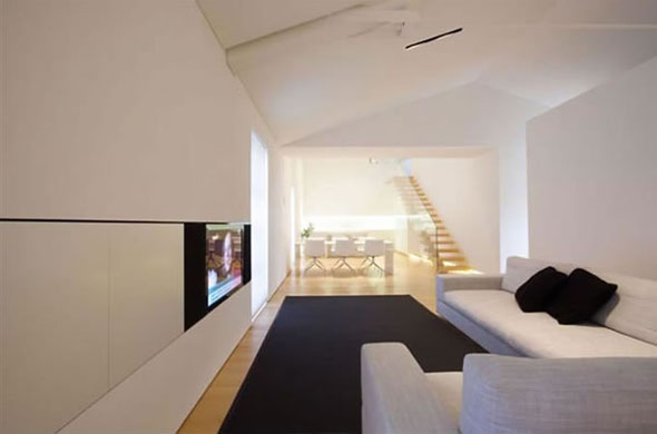 minimalist loft interior design como italy photo