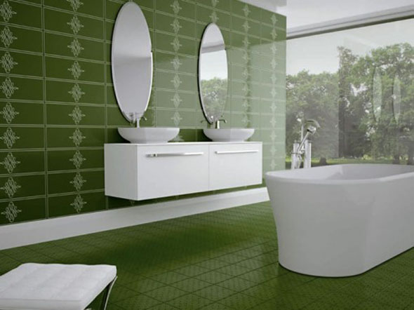 modern string tiles ceramic bathroom photo