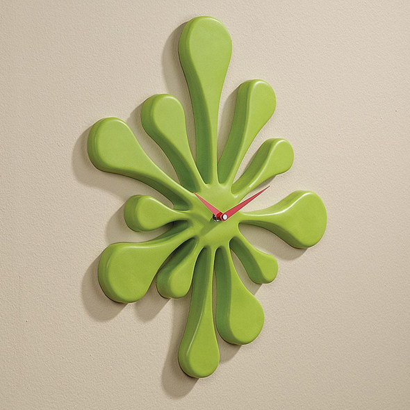 stylish green wall clock design ideas
