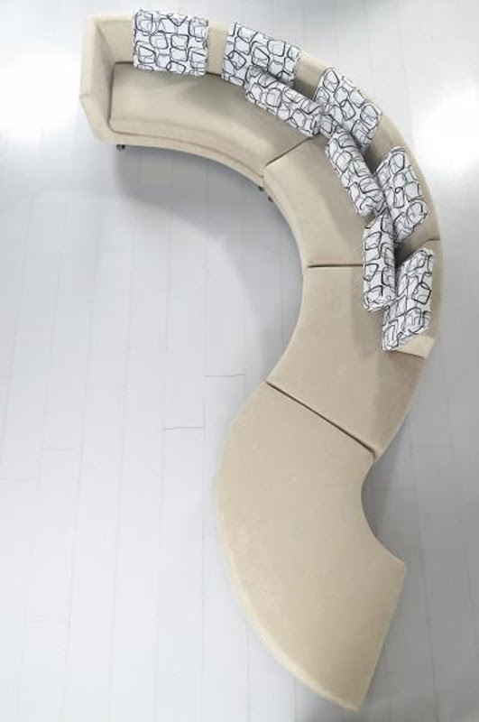 contemporary custom white leather sofa design