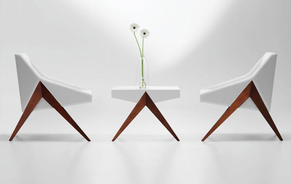 elegant white chair and desk furniture