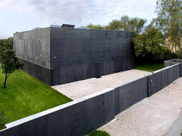 secret safe modern concrete bunker house design